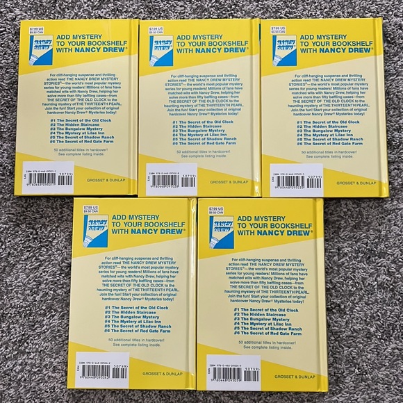 Nancy Drew Mystery Stories Books 1-5 - Picture 2 of 3